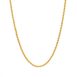rope gold chain for men