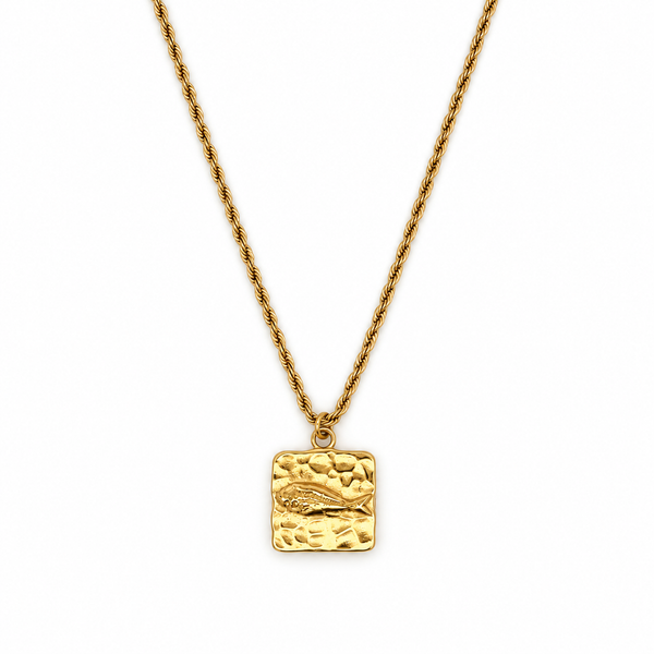 Hammered Fish Medallion