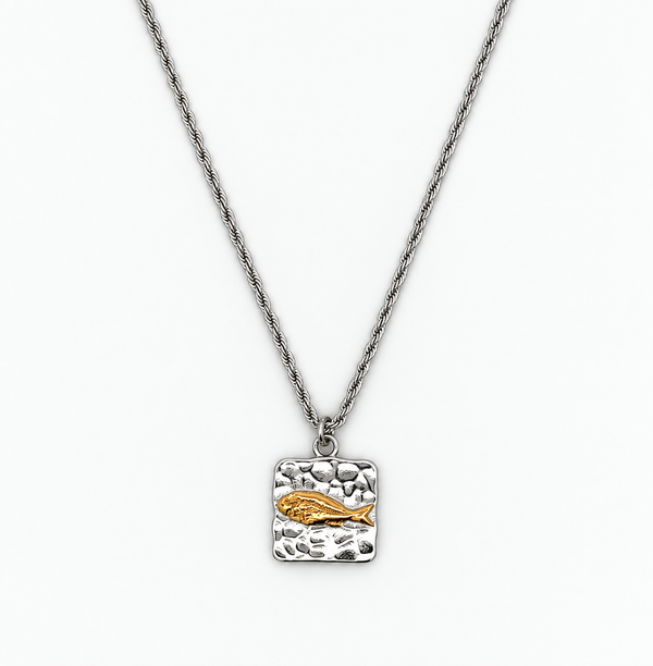 Hammered Fish Medallion